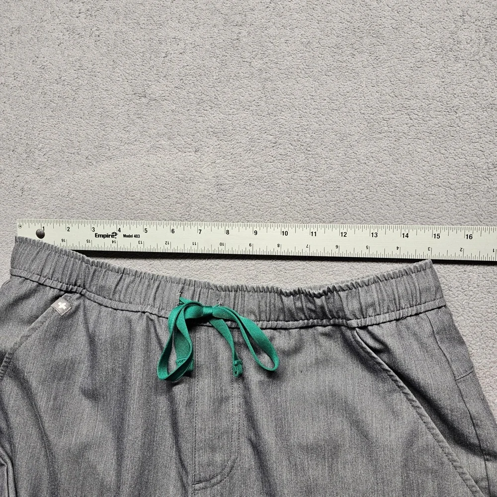 FIGS Technical Collection Mens M/S Grey Jogger Scrub Pants Medical Uniform Short